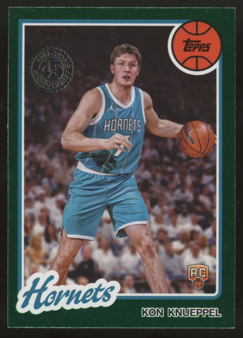 2025-26 Topps Kon Knueppel RC 1980-81 Green Holo Foil /99 #80BK-53