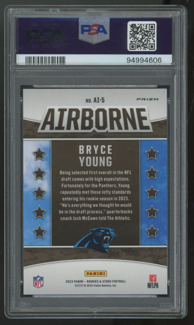 2023 Rookies & Stars Bryce Young RC Airborne Prizm #AI-5 PSA 10