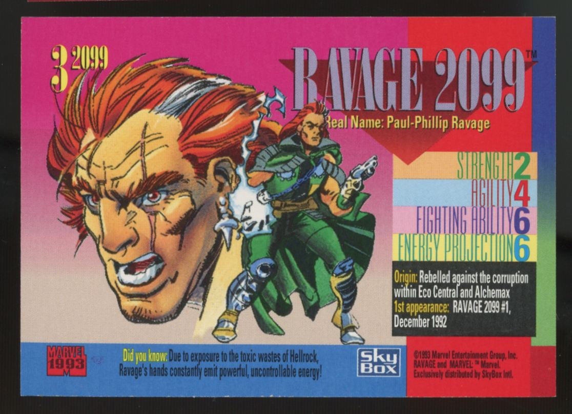 1993 SkyBox Marvel Universe Series 4 Red Foil Complete Set (9) NM