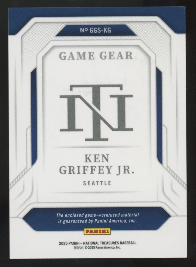 2025 National Treasures Ken Griffey Jr. Game Gear Relic /99 #GGS-KG