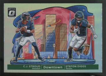 2024 Donruss Optic C.J. Stroud / Stefon Diggs Downtown Duos SSP #5
