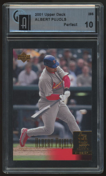 2001 Upper Deck Albert Pujols RC Star Rookie #295 GAI 10