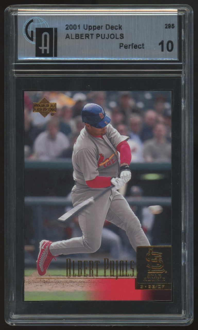 2001 Upper Deck Albert Pujols RC Star Rookie #295 GAI 10
