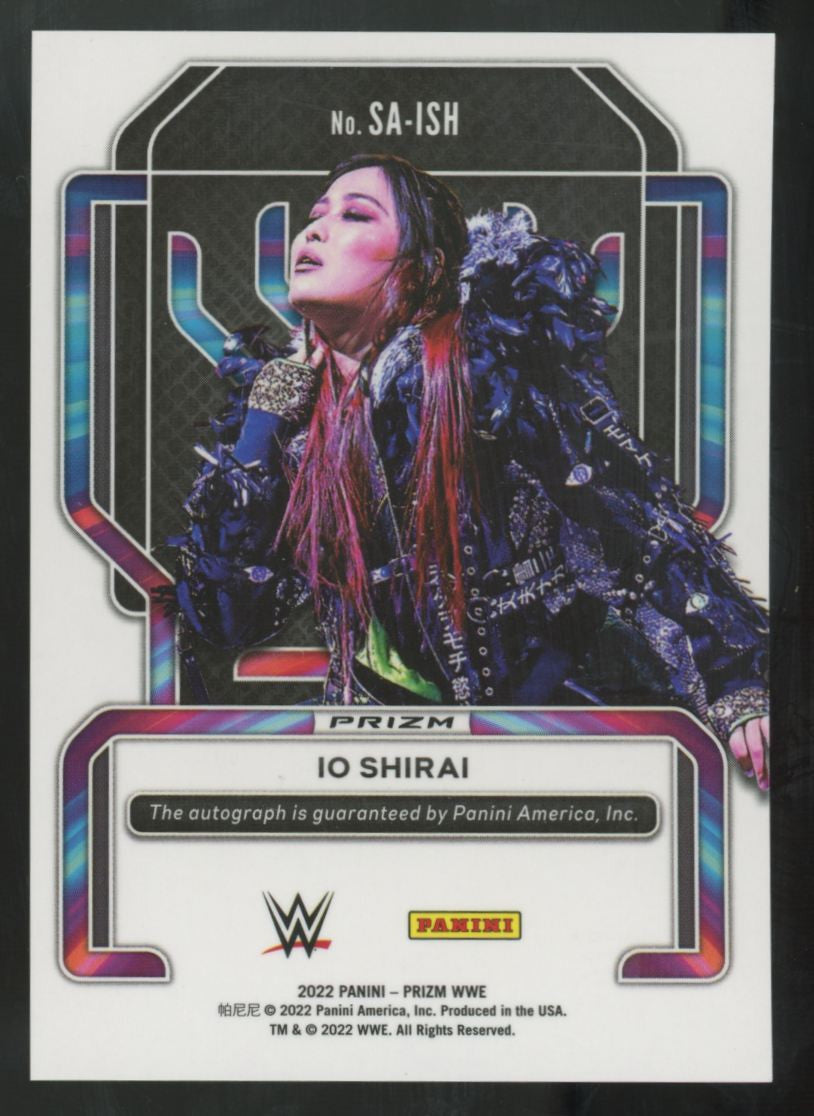 2022 Panini Prizm WWE Io Shirai Superstar Auto #SA-ISH