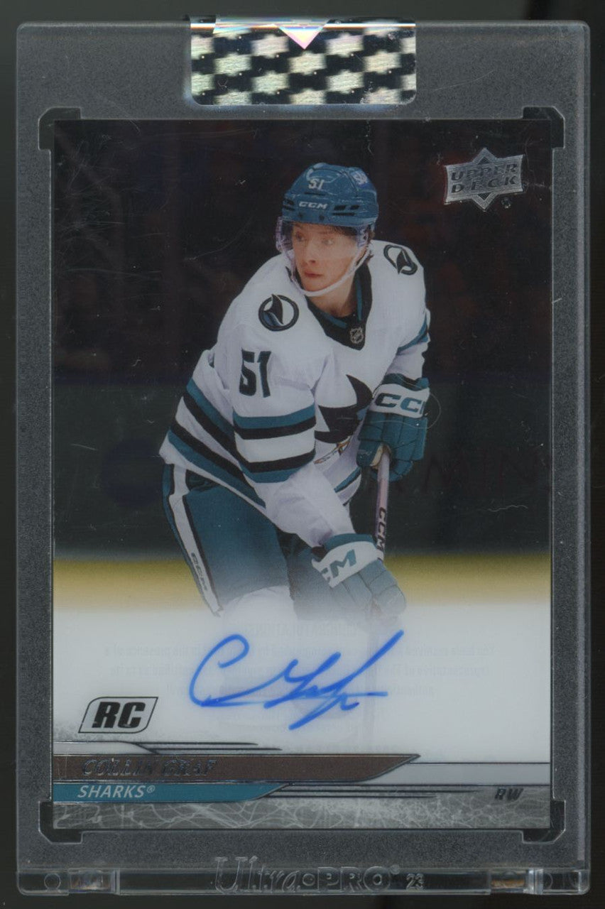 2024-25 Upper Deck Clear Cut Collin Graf RC Auto #CC-GR
