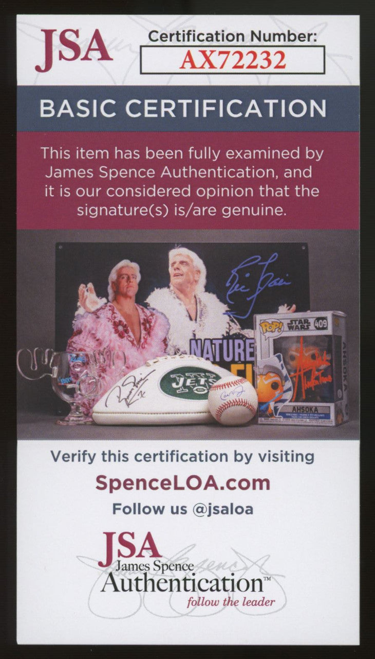 Nolan Ryan Signed Autographed Cachet Strikeout Record JSA