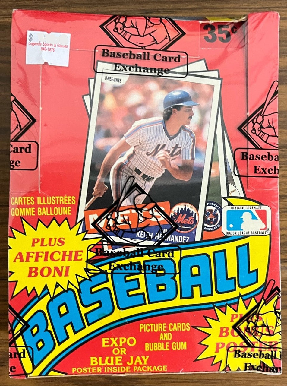 1985 O-Pee-Chee Baseball Wax Box BBCE Wrapped And Sealed