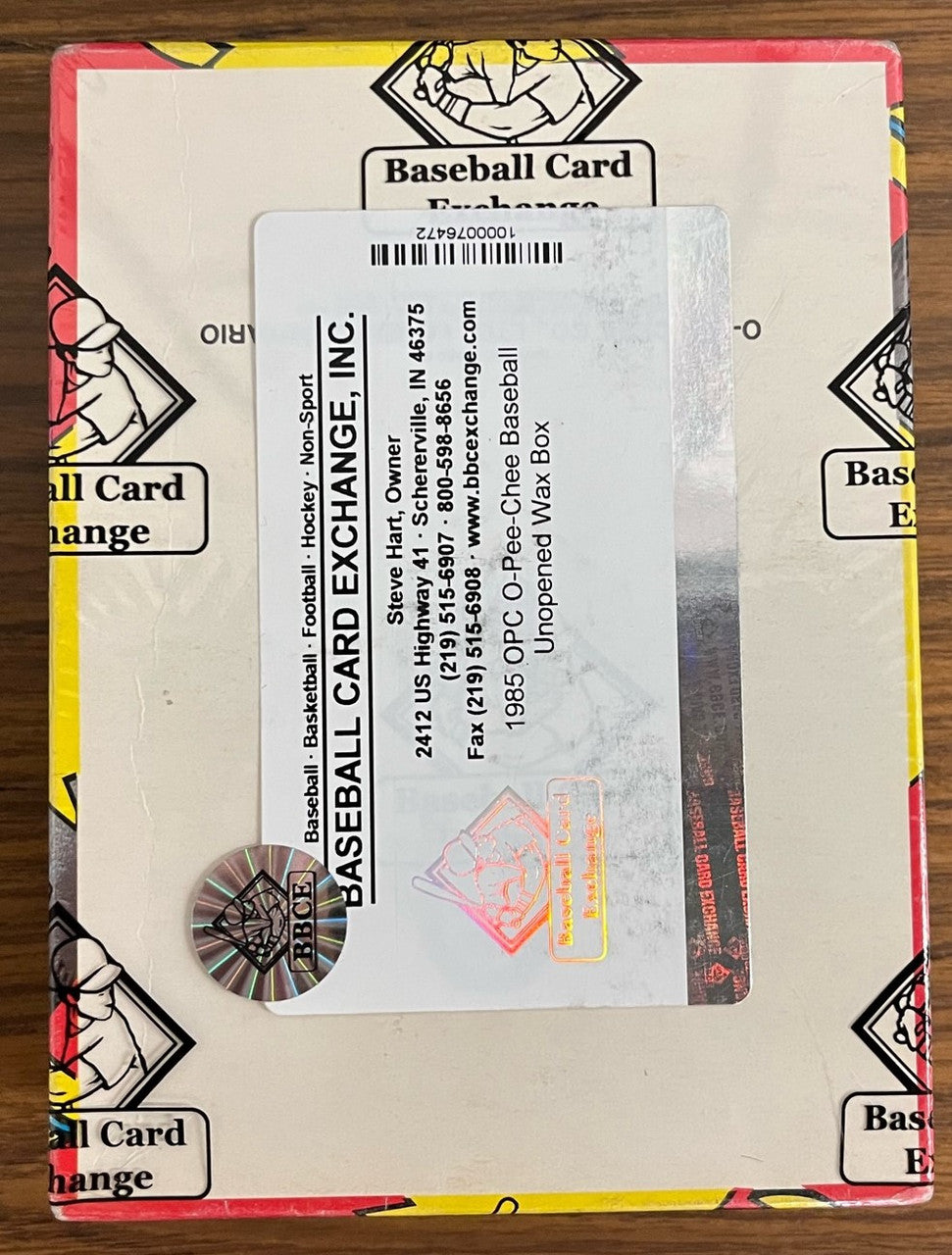 1985 O-Pee-Chee Baseball Wax Box BBCE Wrapped And Sealed