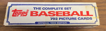 1985 Topps Baseball Factory Set (White Box w/Print) Sealed
