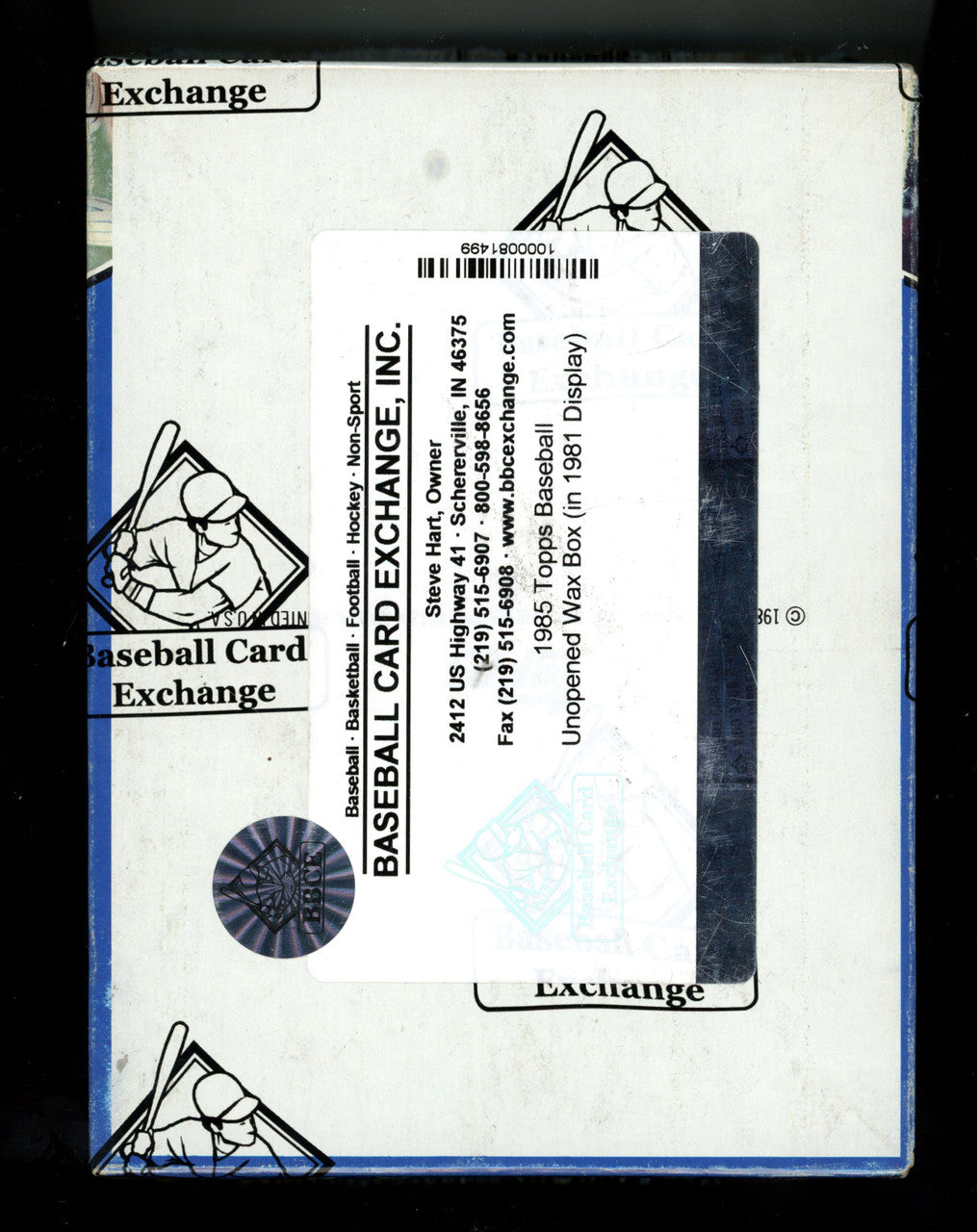 1985 Topps Baseball Wax Box BBCE Wrapped And Sealed (1981 Box)