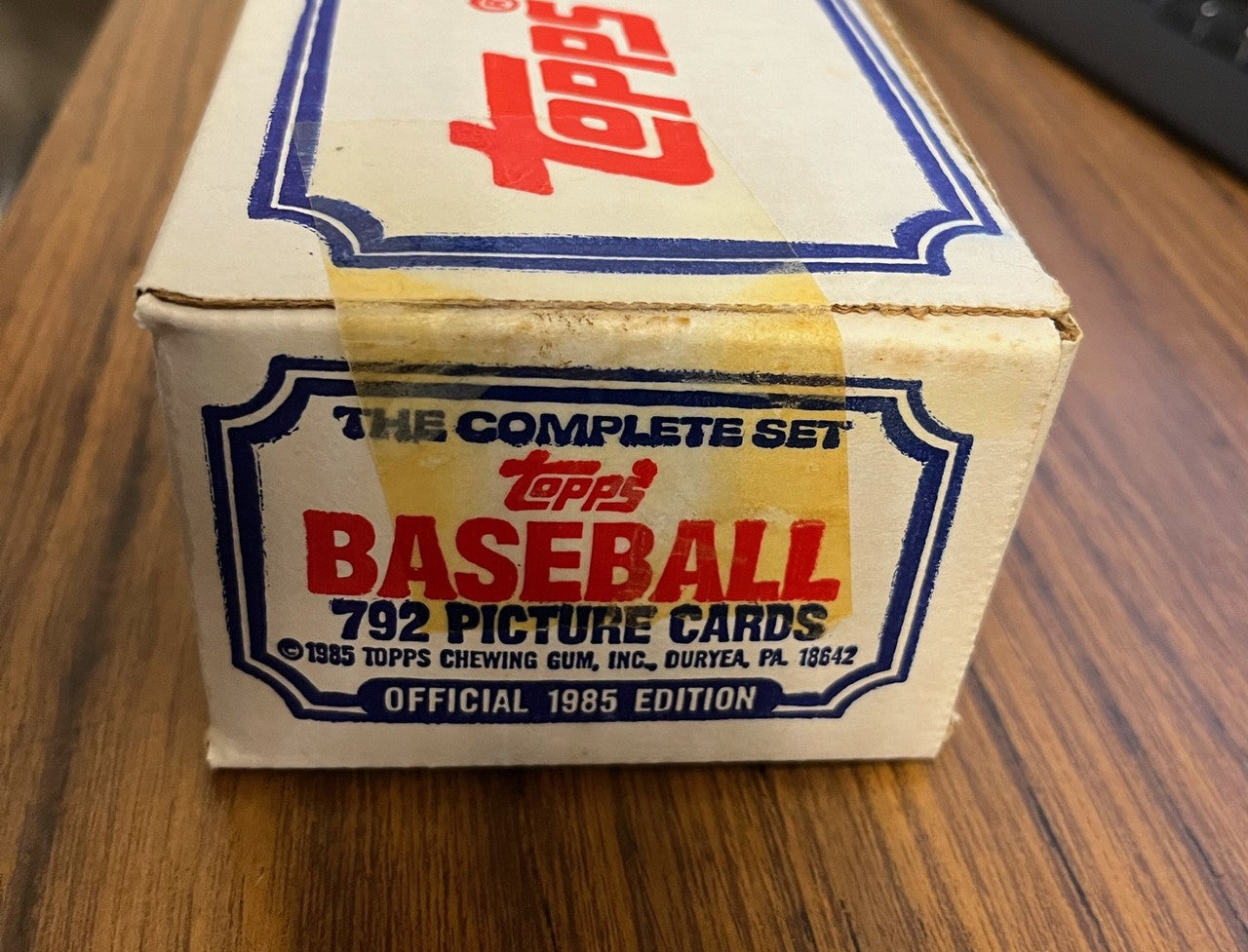 1985 Topps Baseball Factory Set (White Box w/Print) Sealed