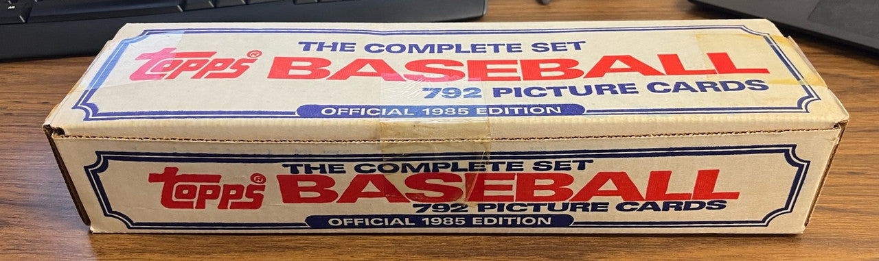 1985 Topps Baseball Factory Set (White Box w/Print) Sealed