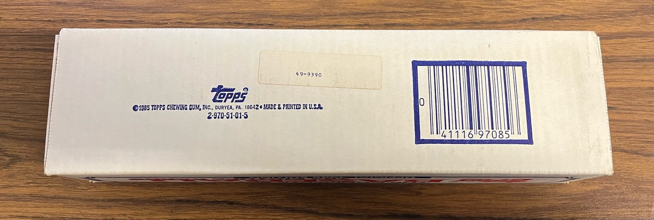 1985 Topps Baseball Factory Set (White Box w/Print) Sealed