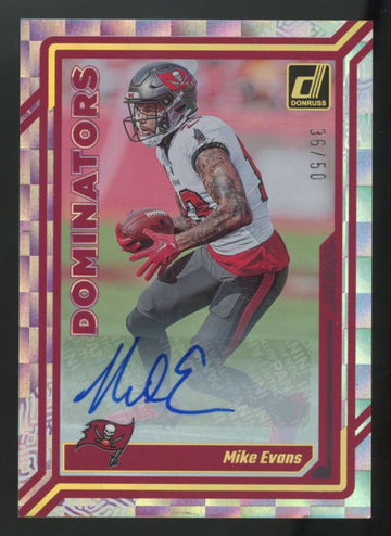 2023 Panini Donruss Mike Evans Dominators Auto /50 #D-8