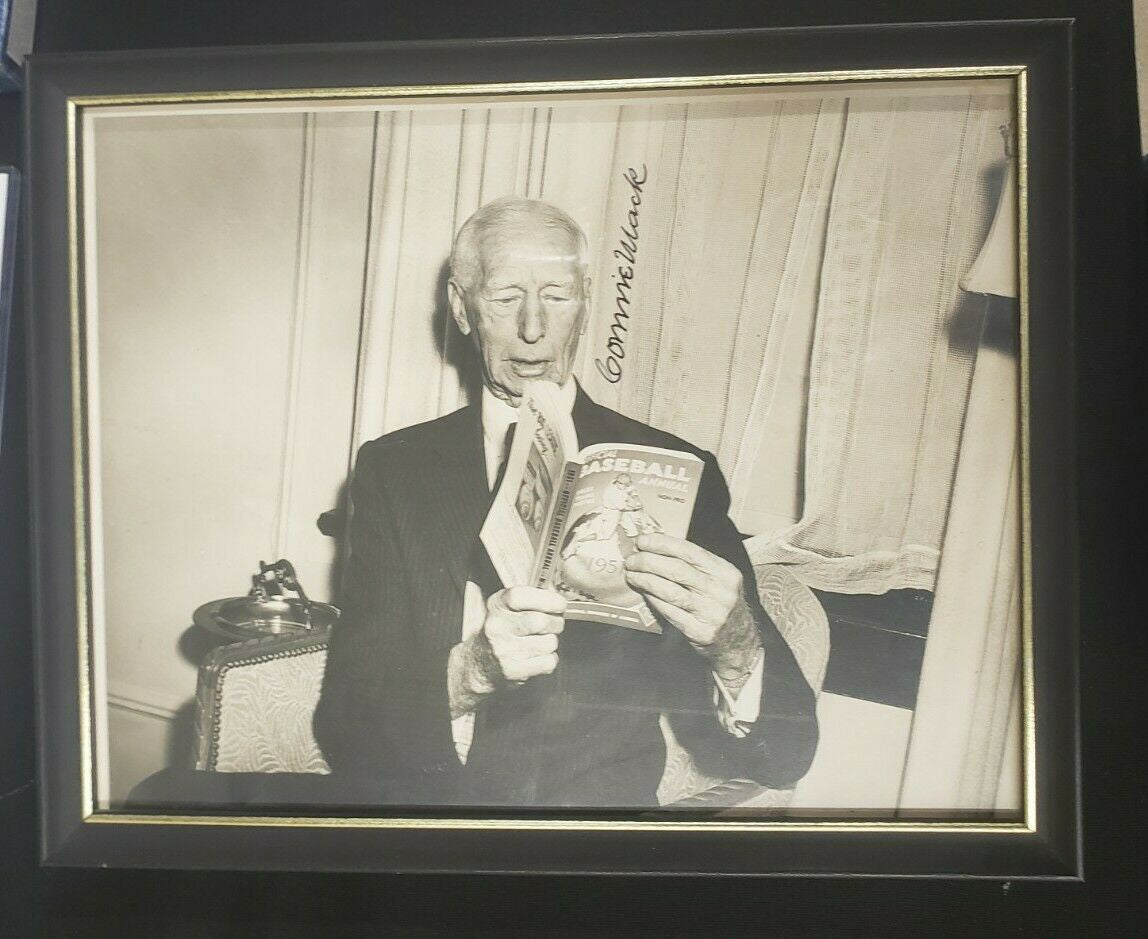 Connie Mack Signed Autographed 11x14 Photo Framed JSA
