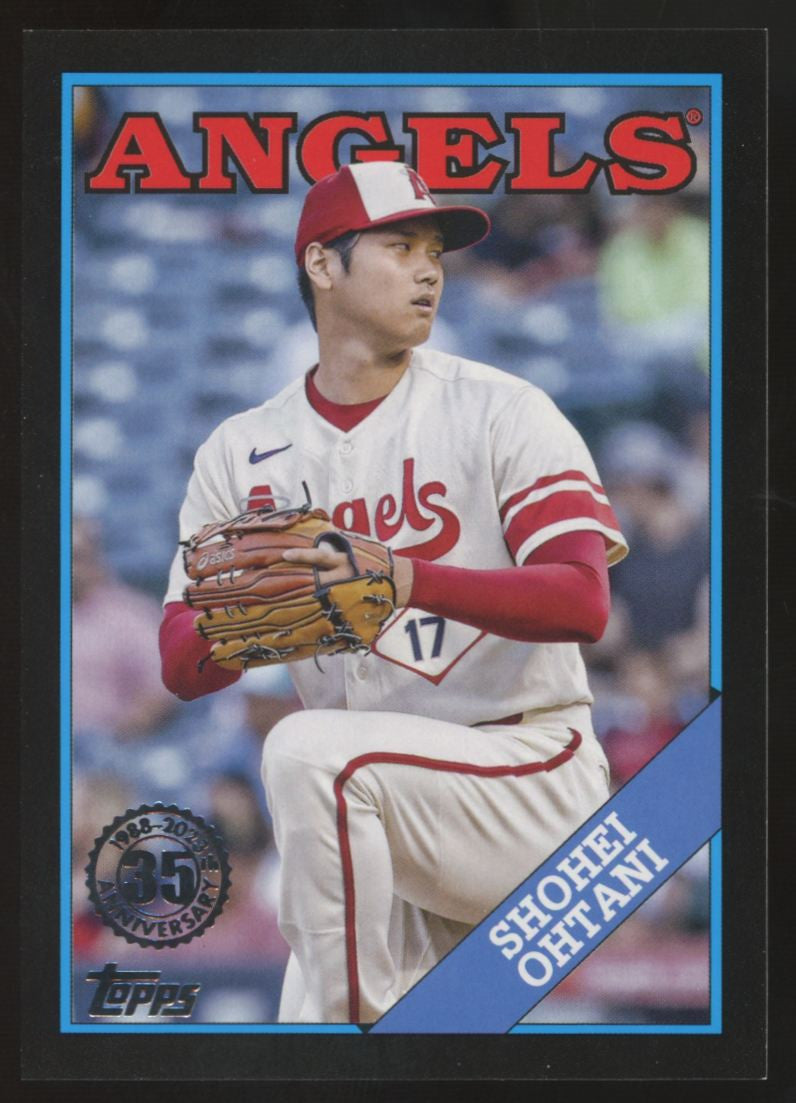 2023 Topps Series One Shohei Ohtani Black 1988 Variation /299 #T88-66
