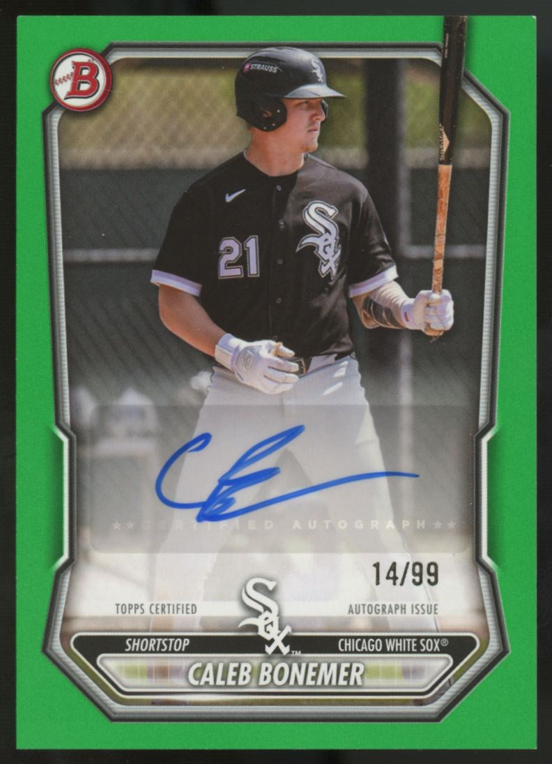 2026 Bowman Caleb Bonemer Green Prospect Auto /99 #BPA-CB