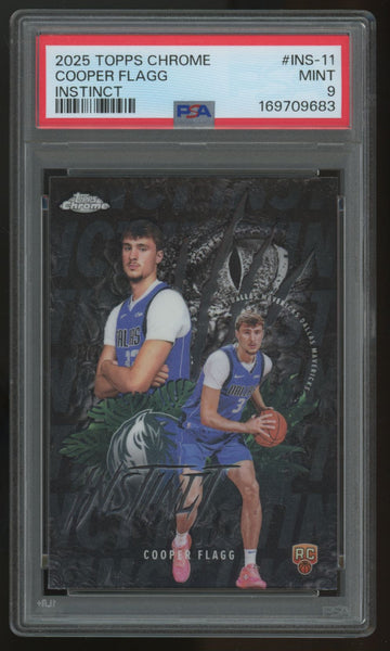 2025-26 Topps Chrome Cooper Flagg RC Instinct #INS-11 PSA 9