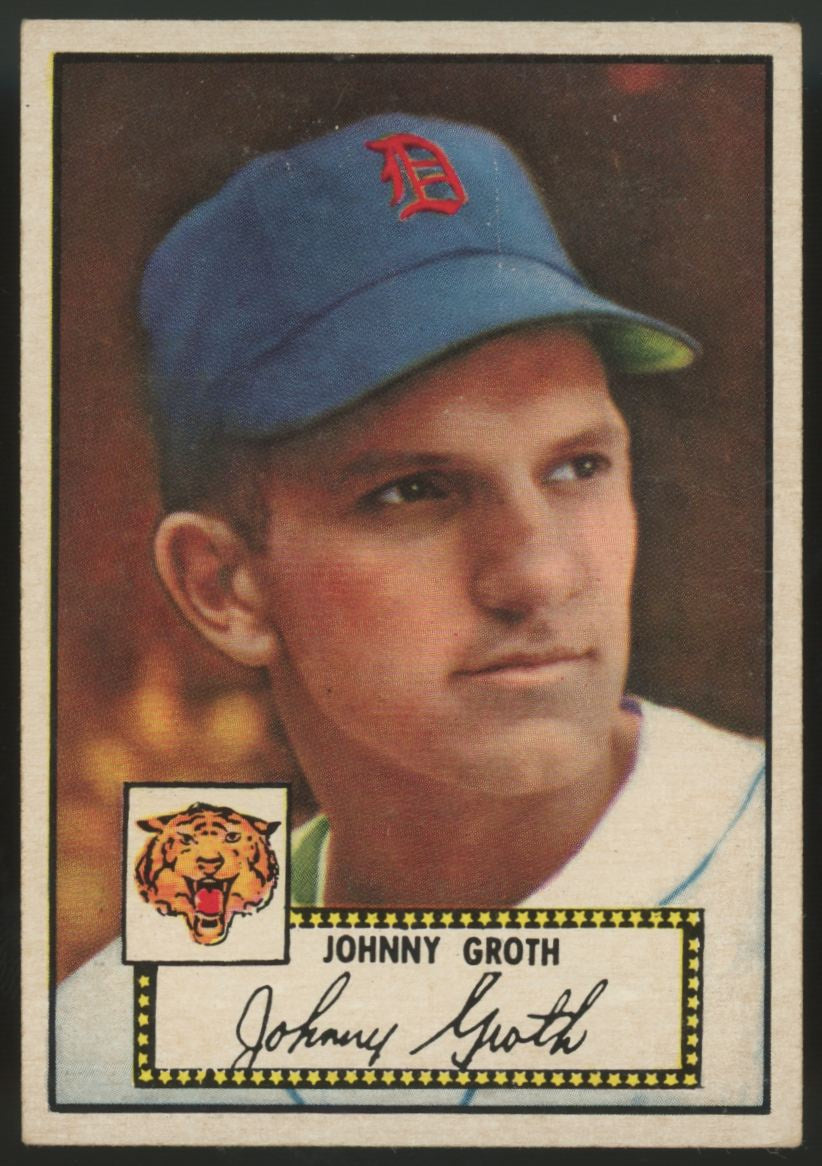 1952 Topps Johnny Groth Black Back #25 EX