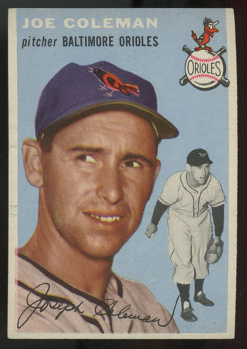 1954 Topps Joe Coleman #156 NM