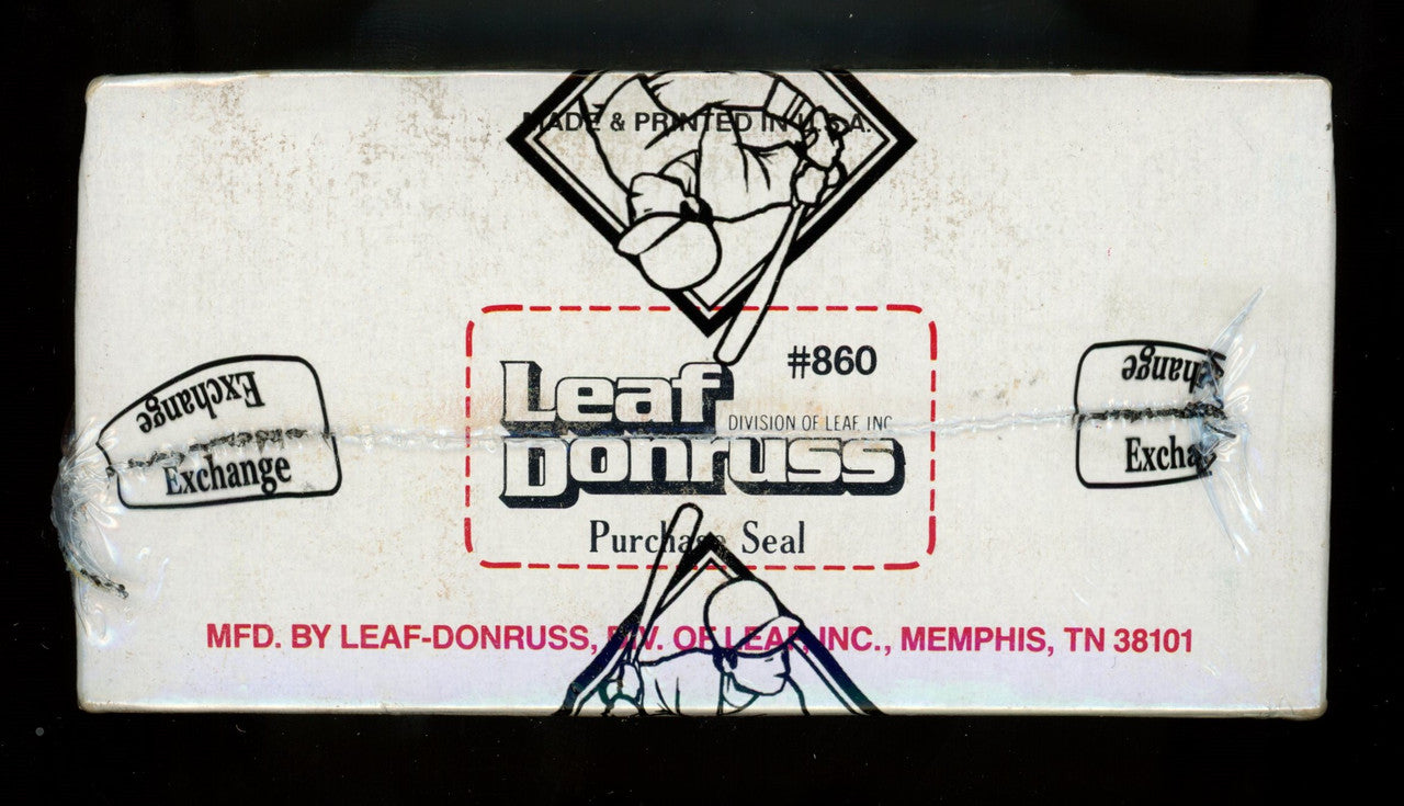 1986 Donruss Baseball Wax Box BBCE Wrapped and Sealed