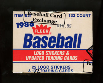 1986 Fleer Update Baseball Set BBCE Wrapped And Sealed