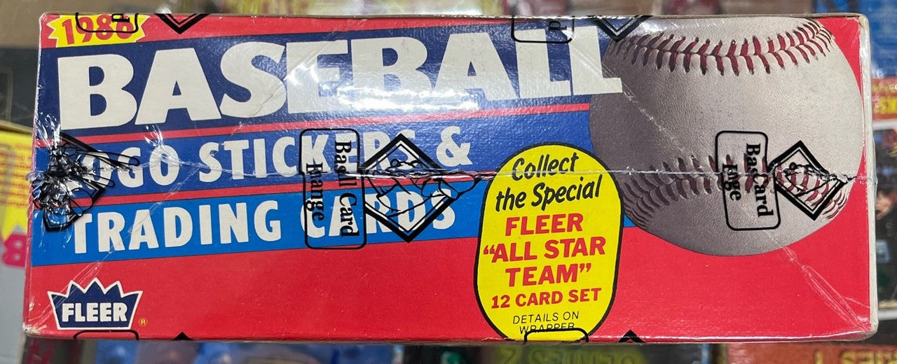 1986 Fleer Baseball Wax Box BBCE Wrapped Sealed