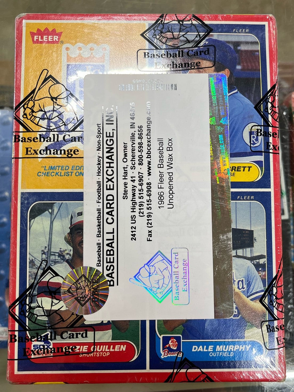 1986 Fleer Baseball Wax Box BBCE Wrapped Sealed
