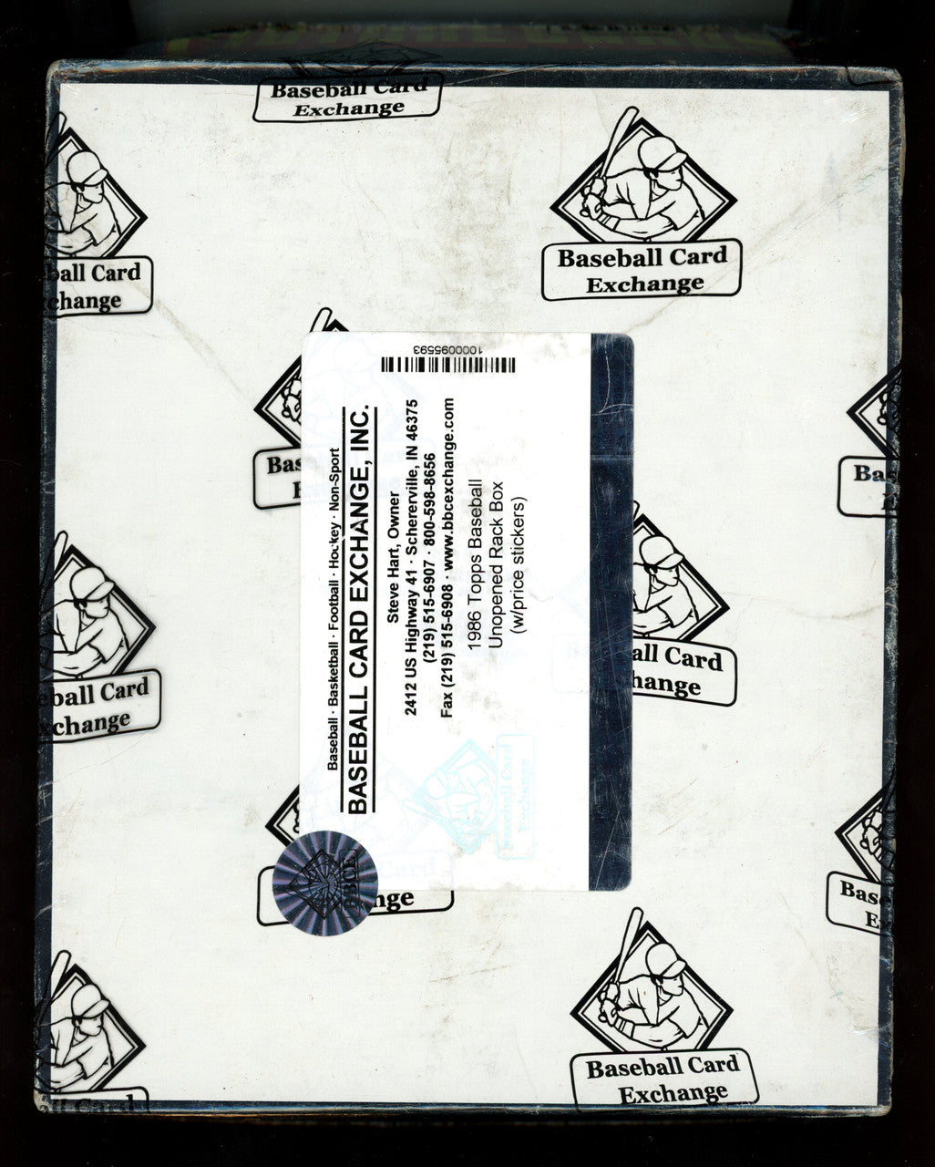1986 Topps Baseball Rack Pack Box BBCE Wrapped And Sealed