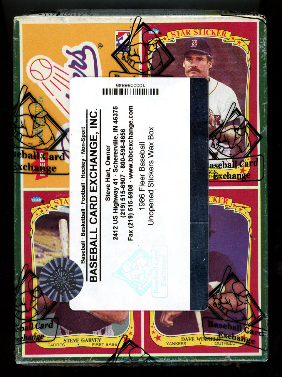1986 Fleer Baseball Star Stickers Box BBCE Wrapped And Sealed