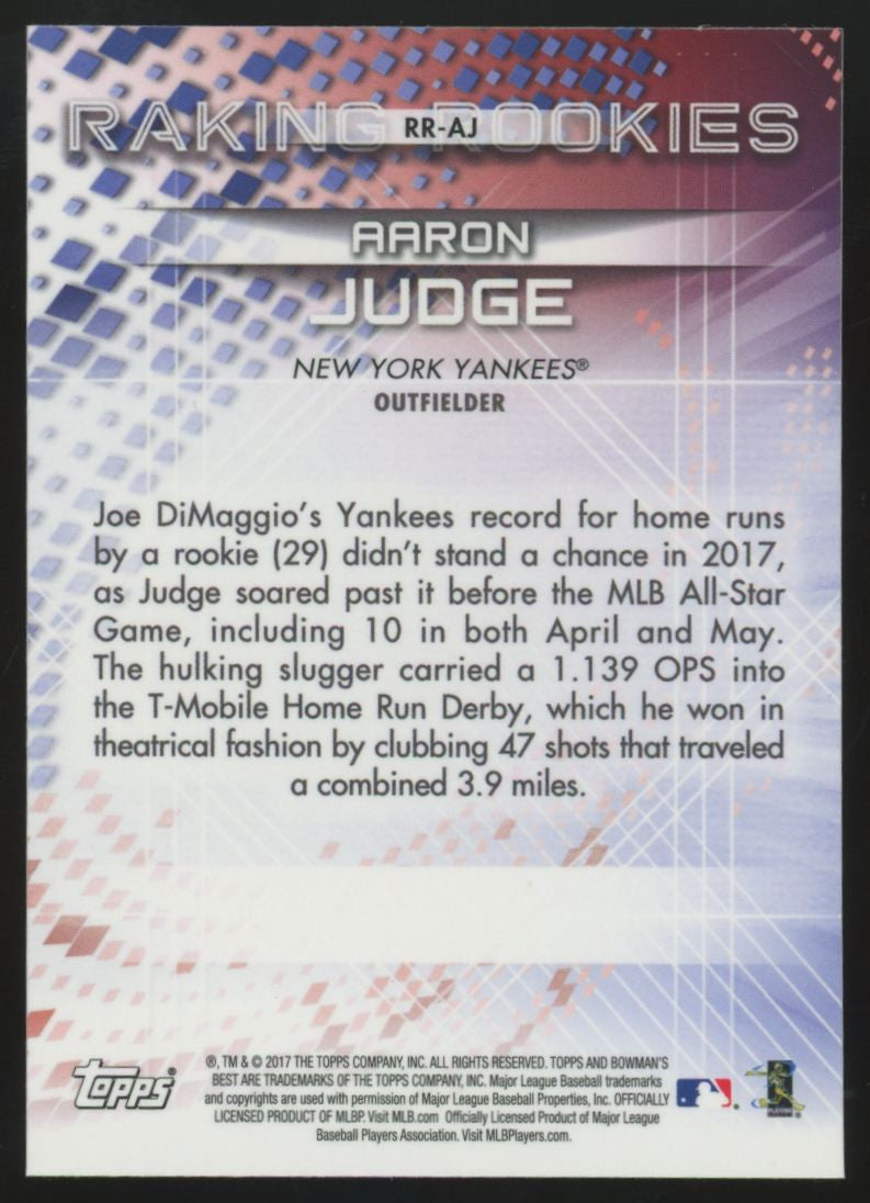 2017 Bowman's Best Aaron Judge RC Raking Rookies #RR-AJ