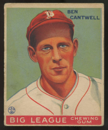 1933 Goudey Ben Cantwell #139 Good