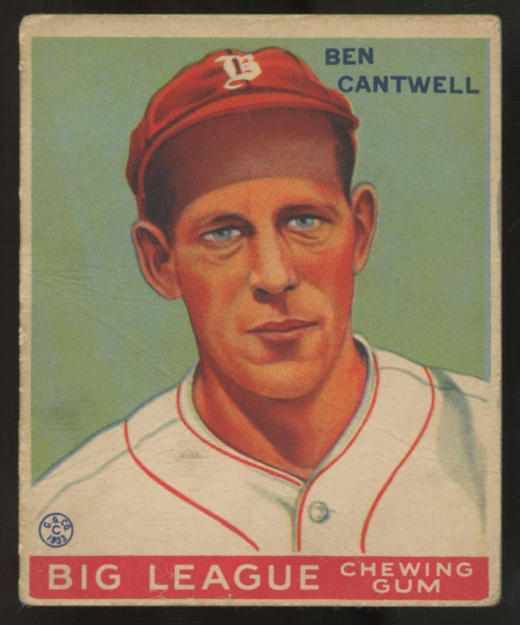 1933 Goudey Ben Cantwell #139 Good