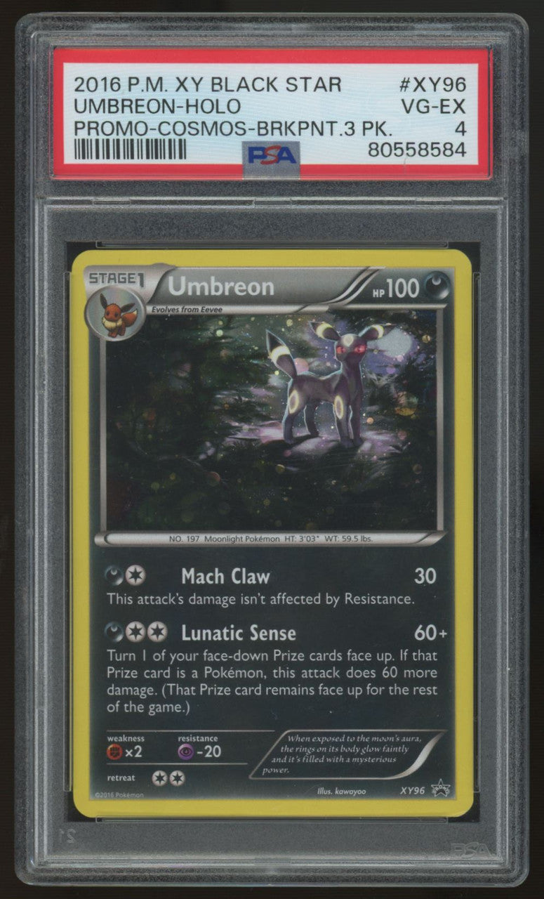 2016 Pokemon Umbreon Breakpoint Promo #XY96 PSA 4