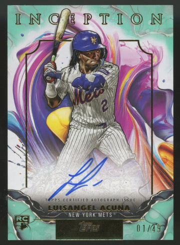 2025 Topps Inception Luisangel Acuna Rookies & Emerging Stars Auto /49 #RESA-LA