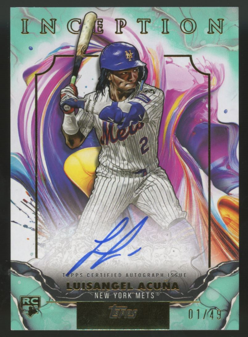 2025 Topps Inception Luisangel Acuna Rookies & Emerging Stars Auto /49 #RESA-LA