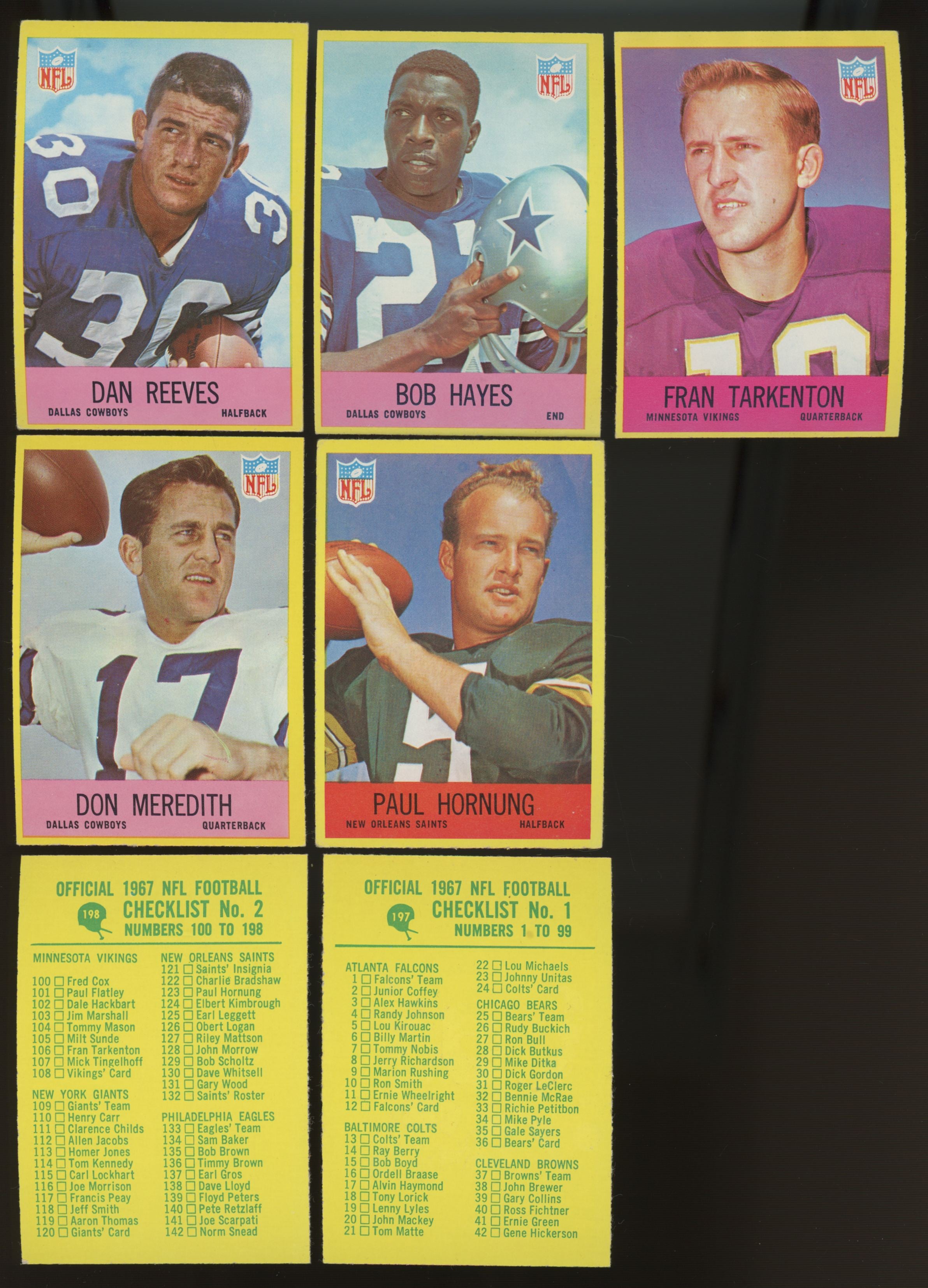 1967 Philadelphia Football Complete Set (198) EX-MT/NM