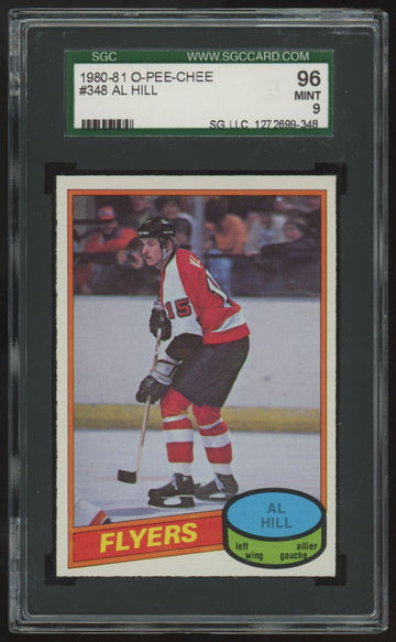 1980-81 O-Pee-Chee Al Hill #348 SGC 9