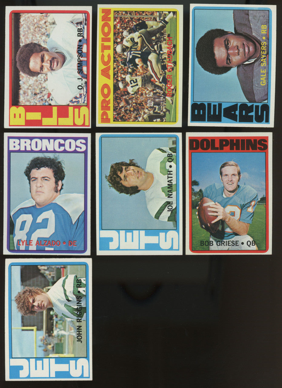 1972 Topps Football Complete Set (351) NM Staubach RC