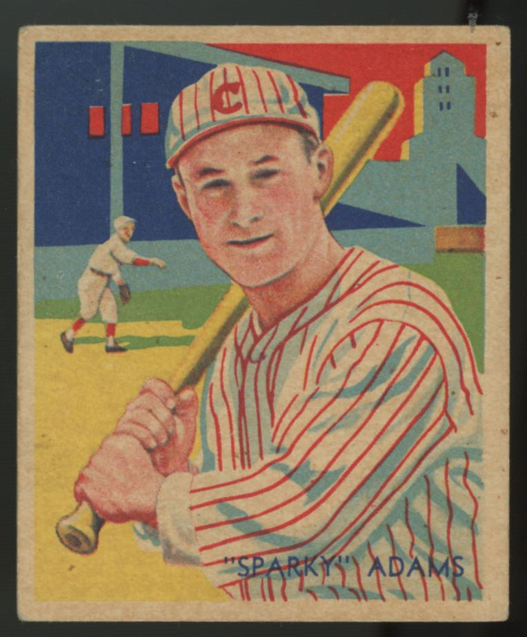 1934 National Chicle "Sparky" Adams Diamond Stars #24 VG-EX