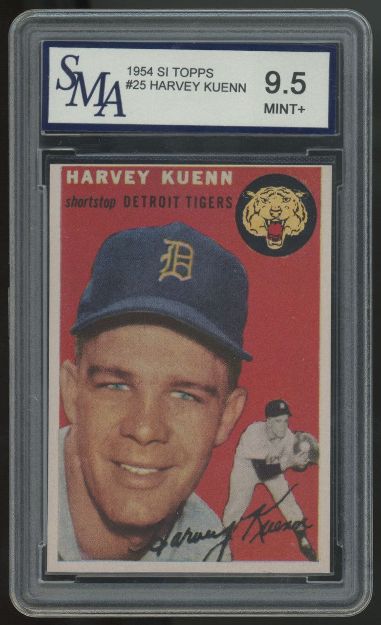 1954 Topps Harvey Kuenn RC #25 SMA 9.5