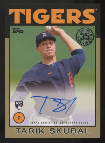 2021 Topps Series One Tarik Skubal RC Gold 1986 Auto /50 #86A-TSK
