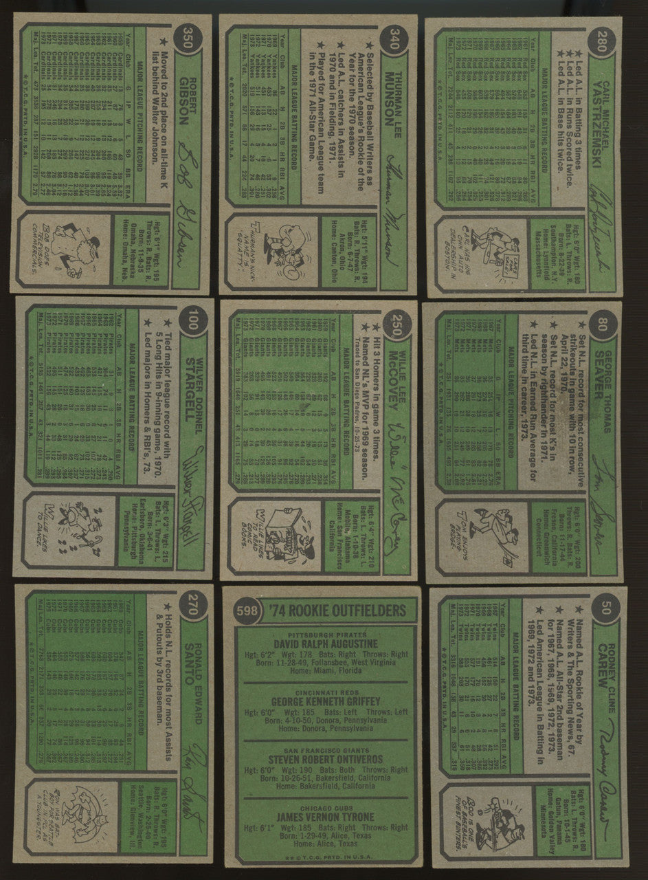 1974 Topps Baseball Complete Set (660) EX-EX+