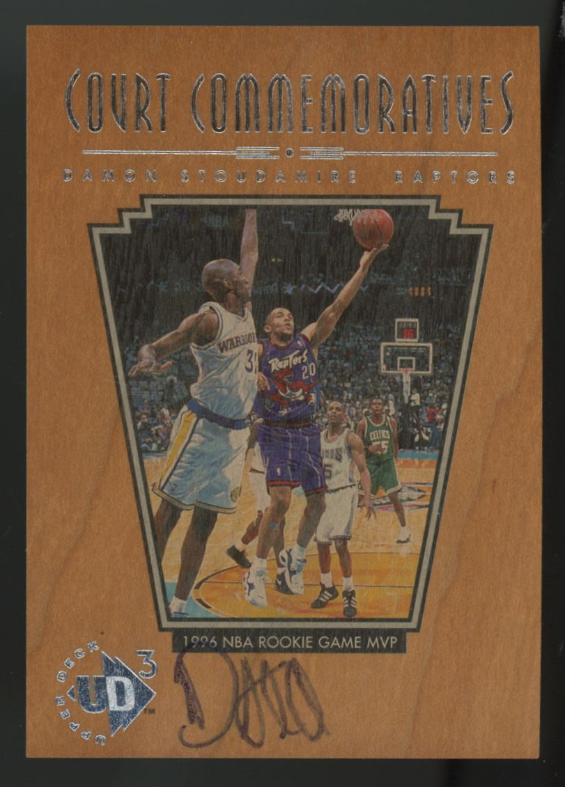 1996-97 UD3 Damon Stoudamire Court Commemoratives Auto #C2