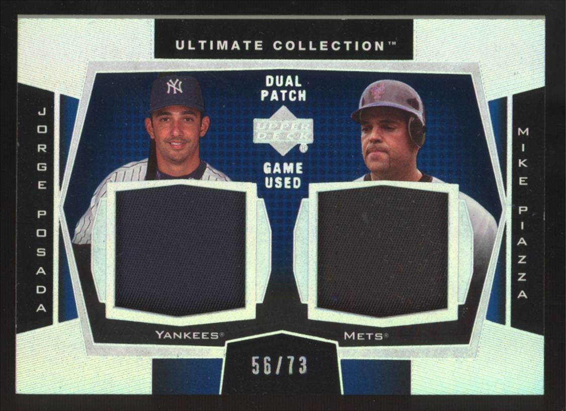 2003 Ultimate Collection Mike Piazza Jorge Posada Dual Patch /73 #DP-PM