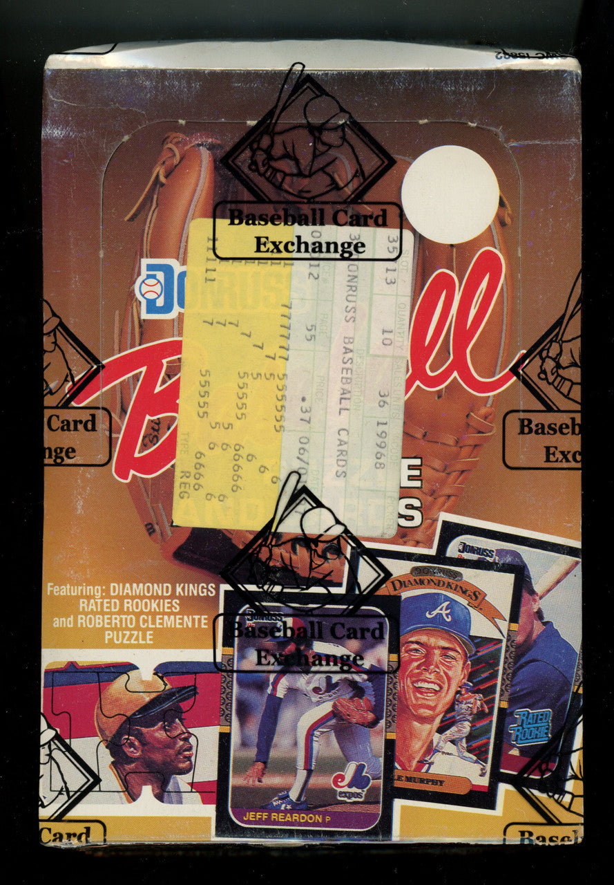 1987 Donruss Baseball Wax Box BBCE Wrapped and Sealed