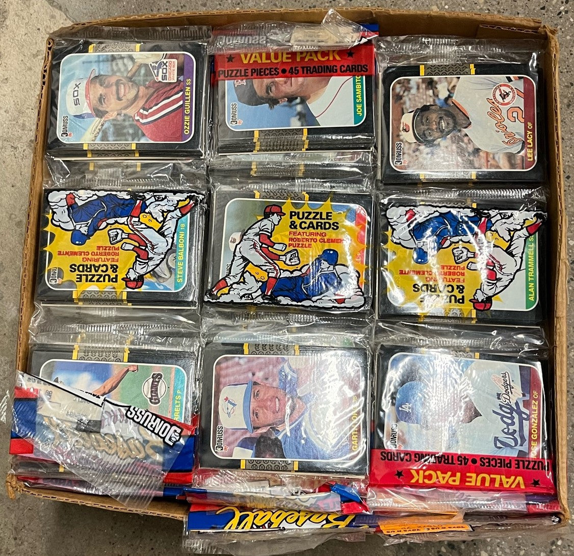 1987 Donruss Baseball Unsealed Rack Case (72 Sealed Packs)