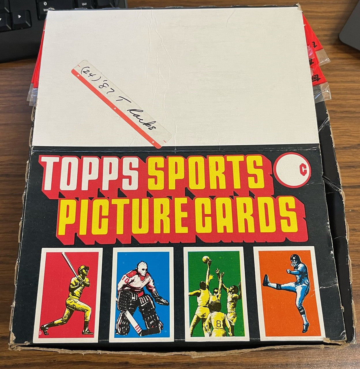 1987 Topps Baseball Rack Pack Box
