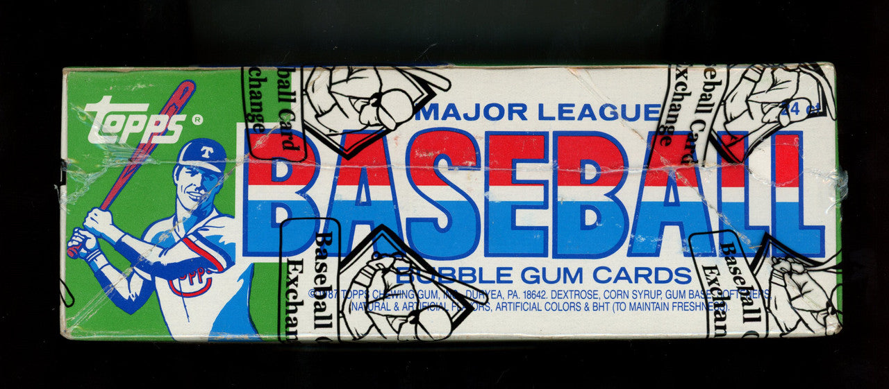 1987 Topps Baseball Cello Pack Box BBCE Wrapped And Sealed