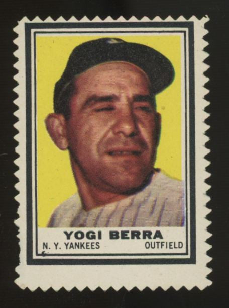 1962 Topps Stamps Yogi Berra VG/EX